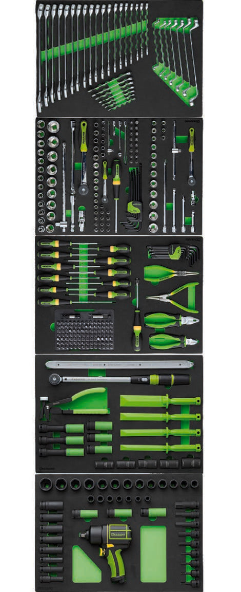 Fasano Tools Assortimento 284 Utensili In Moduli Di Gomma