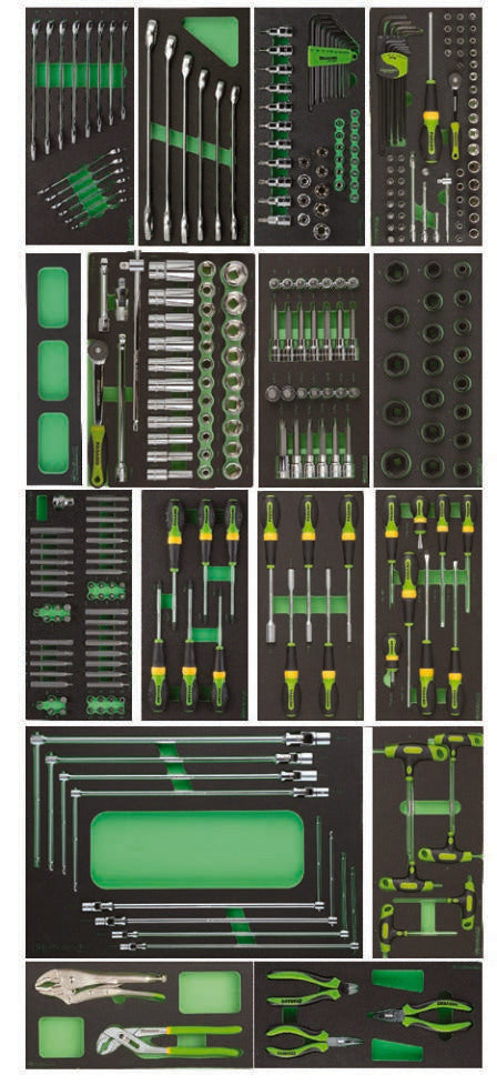 Fasano Tools Assortimento 304 Utensili In Moduli Di Gomma