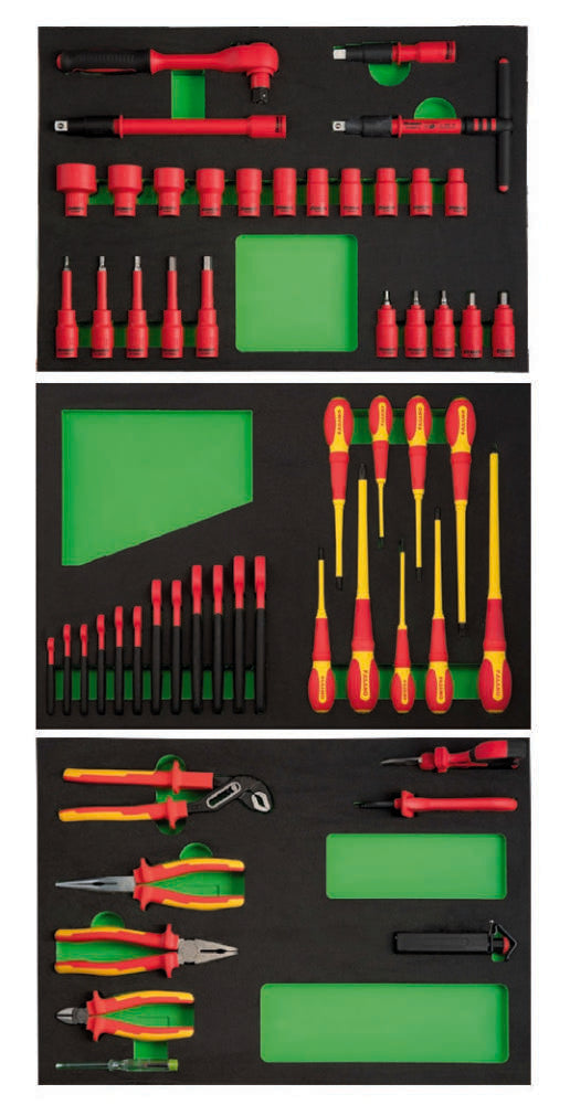 Fasano Tools Assortimento 56 Utensili Isolati In Moduli Di Gomma
