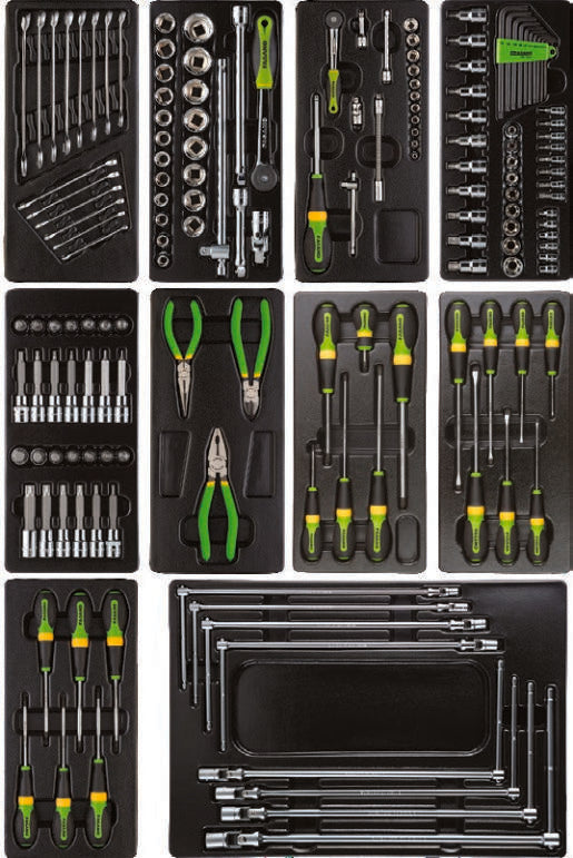 Fasano Tools Assortimento 158 Utensili In Moduli Rigidi