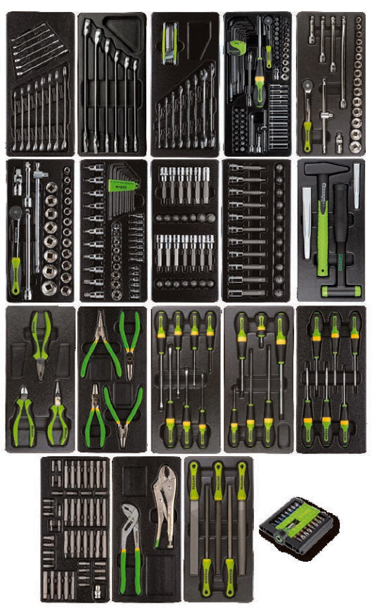 Fasano Tools Assortimento 356 Utensili In Moduli Rigidi