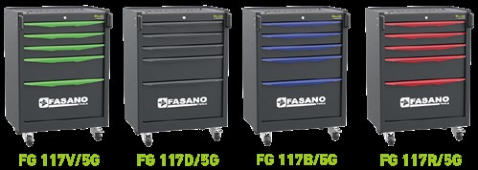 Fasano Tools Cassettiera Mobile A 5 Cassetti - 680x460x968,5 53