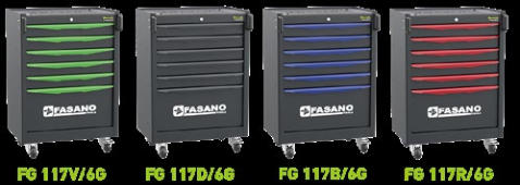 Fasano Tools Cassettiera Mobile A 6 Cassetti - 680x460x968,5 52