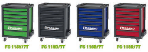 Fasano Tools Cassettiera Mobile A 7 Cassetti - 731x500x916 52