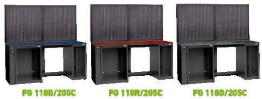 Fasano Tools Configurazione Con Pannelli Portautensili - 2050x757x2000