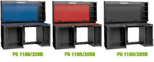 Fasano Tools Configurazione Con Parete Portautensili - 2050x757x2000