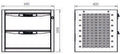 Fasano Tools Cassettiera A 2 Cassetti - 490x400x398 16,6
