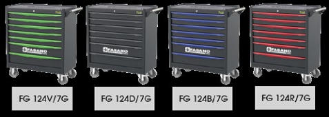 Fasano Tools Carrello Porta Utensili A 7 Cassetti - Con Anti-Ribalta