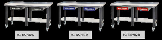 Fasano Tools Banco Da Lavoro 2Mt Dotato Di 2 Cassetti E Ruote Girevoli - 3001 2000x745x880 2000 97
