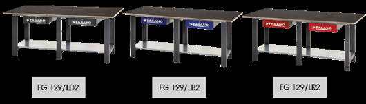 Fasano Tools Banco Da Lavoro 2.0Mt Dotato Di 2 Cassetti, Con Ripiano In Legno - 3001 2000x640x900 106,5
