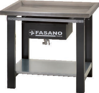 Fasano Tools Banco Da Lavoro 1.0Mt Con Ripiano In Acciaio - 1000x750x915