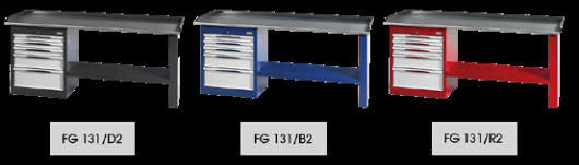 Fasano Tools Banco Da Lavoro 2.0Mt Con Ripiano In Acciaio - 3001 2000x745x920 122