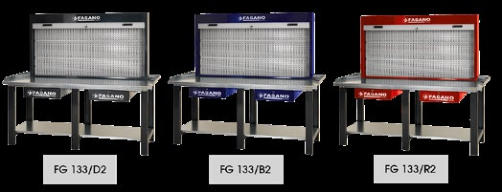 Fasano Tools Banco Da Lavoro 2.0Mt Con Cassetti E Parete Portautensili - 3001 2000x745x1810 156,5
