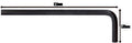 Fasano Tools Chiave Maschio A L Con Impronta Esagonale - Serie Lunga - 9.0 111.0 46.0 5