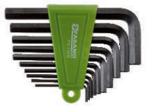 Fasano Tools Set 10 Chiavi Maschio Esagonali A L - Serie Corta - 1.5, 2, 2.5, 3, 4, 5, 5.5, 6, 8, 10 mm