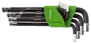 Fasano Tools Set 10 Chiavi Maschio Esagonali A L - 1.5, 2, 2.5, 3, 4, 5, 6, 7, 8, 10 mm