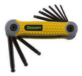 Fasano Tools Set 9 Chiavi Maschio Con Impronta Esagonale - 5/64, 3/32, 7/64, 1/8, 9/64, 5/32, 3/16, 7/32, 1/4''