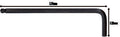 Fasano Tools Chiave Maschio A L Con Impronta Esagonale Sferica - 9/64'' 96.0 19.0 5