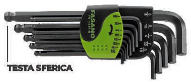 Fasano Tools Chiave Maschio A L Con Impronta Esagonale Sferica - 5/16'' 151.0 32.0 5