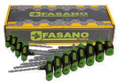 Fasano Tools Set Di Chiavi Maschio Torx Con Impugnatura - TX10, TX15, TX20, TX25, TX30, TX40