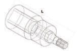 Fasano Tools Chiave A Bussola Da 1/4" Con Inserto Per Viti - 9 36.0