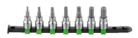Fasano Tools Set 7 Chiavi A Bussola Da 3/8" Con Inserto Per Viti Ad - 7 3,4,5,6,7,8,10