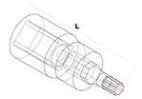 Fasano Tools Chiave A Bussola Da 3/8" Con Inserto Per Viti Ad Impronta A - 4 50.0