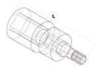 Fasano Tools Chiave A Bussola Da 3/8" Con Inserto Per Viti Ad Impronta - 50 50.0