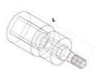 Fasano Tools Chiave A Bussola Da 3/8" Con Inserto Per Viti - 9 50.0