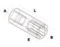 Fasano Tools Chiave A Bussola Da 1/2" Con Inserto Per Viti - 9 55