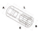 Fasano Tools Chiave A Bussola Da 1/2" Con Inserto Per Viti - 9 55