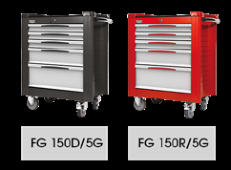 Fasano Tools Carrello Porta Utensili A 5 Cassetti - Con Anti-Ribalta