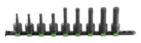 Fasano Tools Set 9 Inserti A Bussola Rinforzati Xzn - Attacco 1/2" - 9 RM5, RM6, RM8, RM9, RM10, RM12, RM14, RM16, RM18