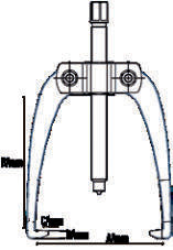 Fasano Tools Estrattore A 3 Griffe Per Presa Interna Ed Esterna - 45-150mm 40-130mm