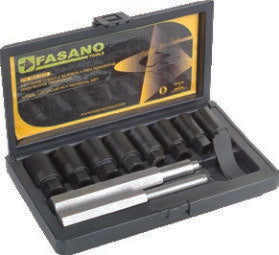 Fasano Tools Set Chiavi A Bussola Per Rimozione Dadi Ruota Antifurto