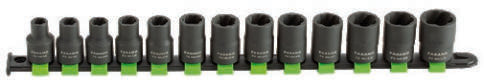 Fasano Tools Set Estrattori Per Dadi Destrorsi - 5 22, 24, 27, 30, 32 mm