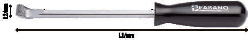 Fasano Tools Set 3 Raschietti In Acciaio Con Manico In Abs - 280 10,8, 25, 40
