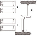 Fasano Tools Set Fasatura Motori Alfa Romeo 1.4, 1.6, 1.8 2.0 Benzina - 4 Attrezzi di bloccaggio albero a camme motori 1.8, 2