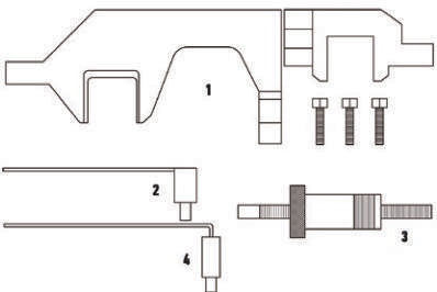 Fasano Tools Set Fasatura Motori Bmw N13 E N18 - 2 Perno fasatura albero motore (cambio manuale)