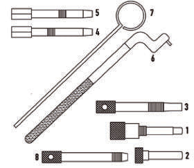 Fasano Tools Set Fasatura Motori Jeep E Chrysler 2.5 Crd / 2.8 Crd