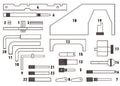 Fasano Tools Set Fasatura Motori Ford/Mazda - 3 Adattatore per l'attrezzo di bloccaggio del volano
