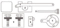 Fasano Tools Set Fasatura Motori Fiat 1.3 Multijet, 1.3 Cdti, - 5 Perno 8 mm