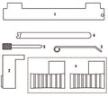 Fasano Tools Set Fasatura Motori Fiat, Alfa Romeo, Chevrolet, - 6 Attrezzo di bloccaggio del volano