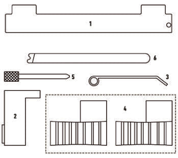 Fasano Tools Set Fasatura Motori Fiat, Alfa Romeo, Chevrolet, - 6 Attrezzo di bloccaggio del volano