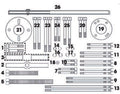 Fasano Tools Set Fasatura Motori Toyota, Lexus - 9 Griﬀa M8X150 (2 pezzi)
