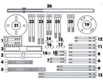 Fasano Tools Set Fasatura Motori Toyota, Lexus - 9 Griﬀa M8X150 (2 pezzi)