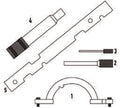 Fasano Tools Set Fasatura Motori Opel 1.0, 1.2, 1.4 A Catena - 5 Attrezzo di bloccaggio albero a camme