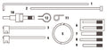 Fasano Tools Set Fasatura Motori Psa 1.4 E 1.6Hdi - 6 Perni di fasatura