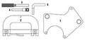 Fasano Tools Set Messa In Fase Motori Renault - 5 Perno di fasatura albero motore (1.8/2.0)
