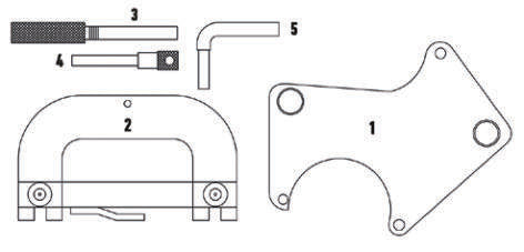 Fasano Tools Set Messa In Fase Motori Renault - 5 Perno di fasatura albero motore (1.8/2.0)